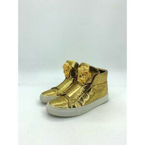 Versace Gold Medusa High Top Sneakers Size 37 Casual Shoes